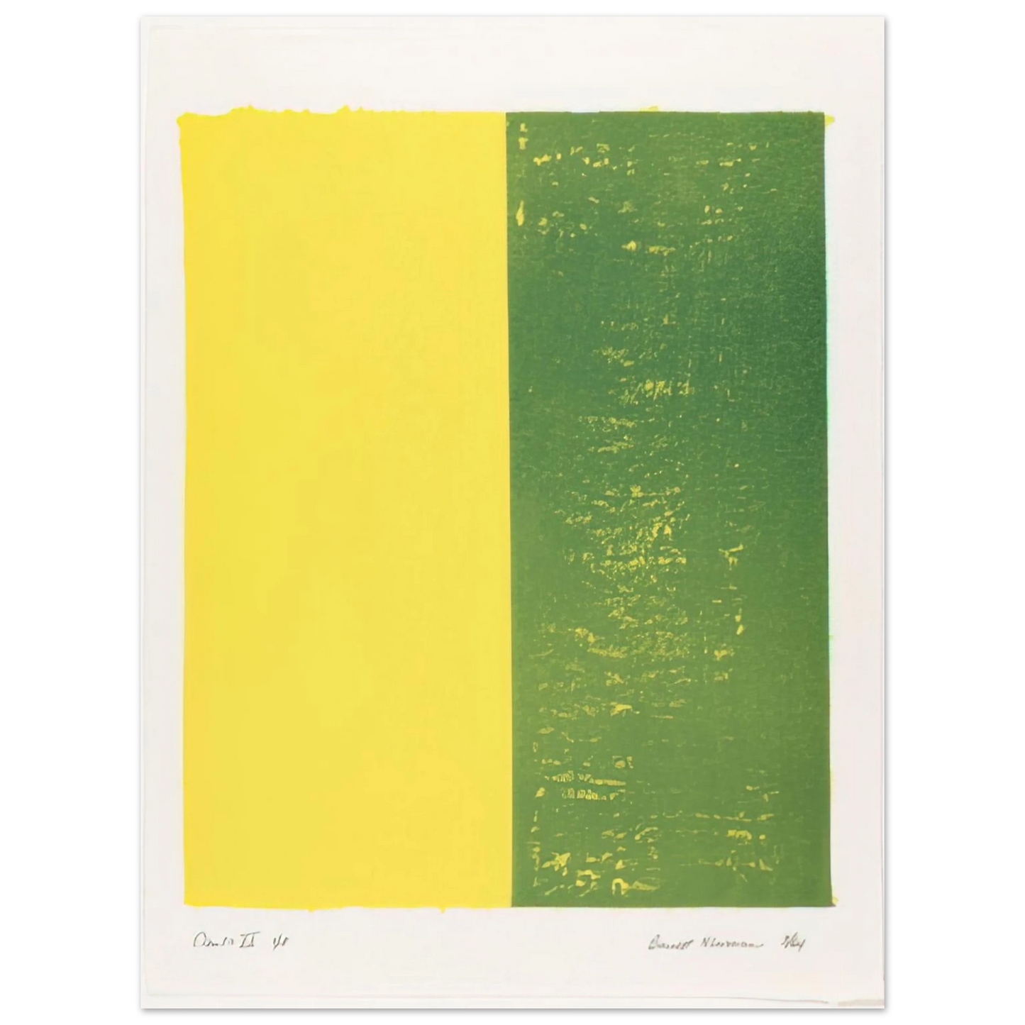 Barnett Newman - Canto XII 75x100 cm / 30x40inches Fine Art Poster