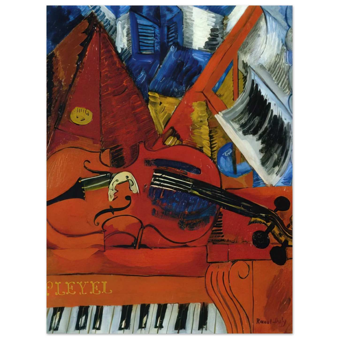 Raoul Dufy - THE VIOLIN 1916 75x100 cm / 30x40inches Fine Art Poster