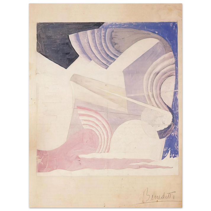 Benedetta Cappa - Aeropittura - 1925 Italy 75x100 cm / 30x40inches Fine Art Poster