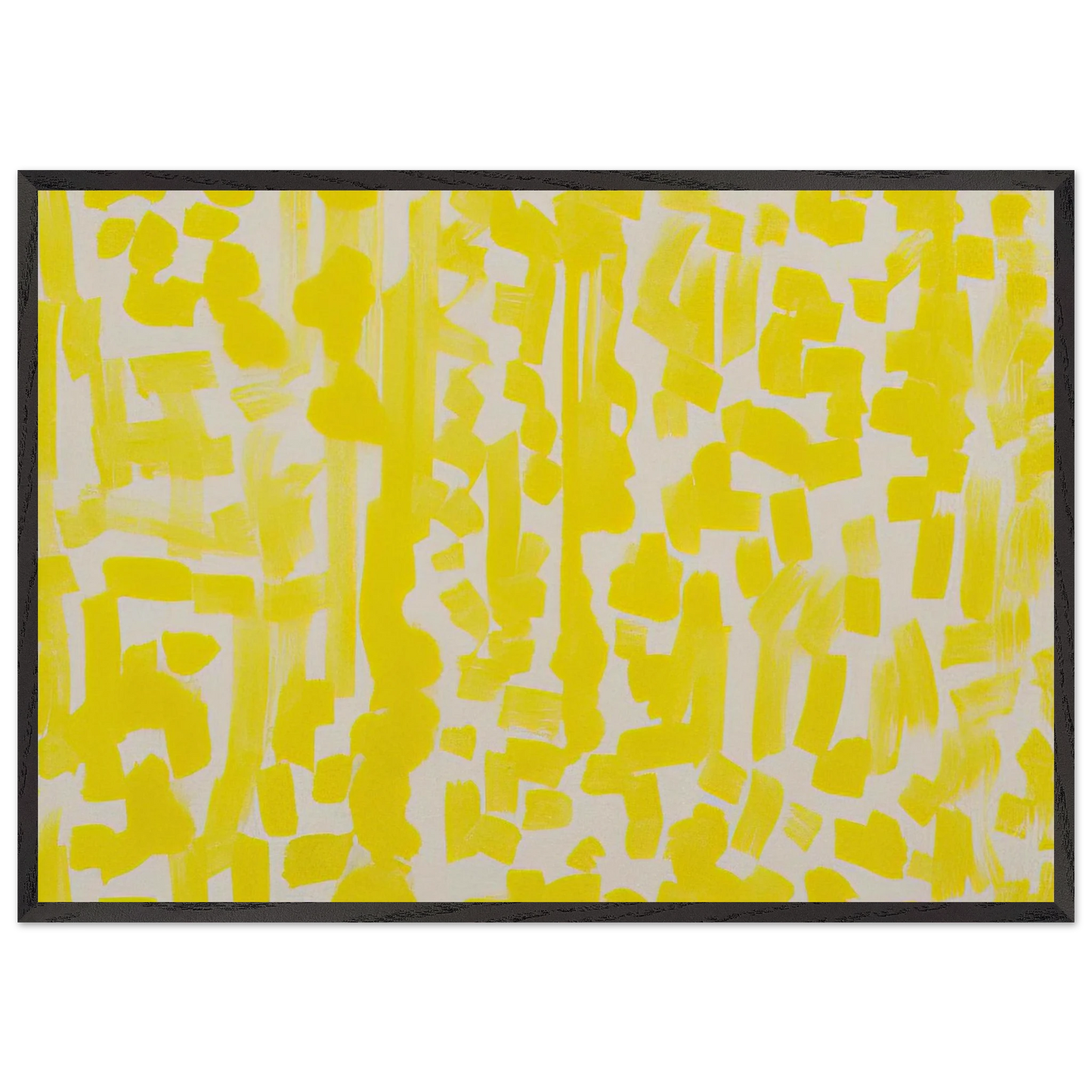 Yellow Painting - 1949 - Ad Reinhardt 70x100 cm / 28x40 inches Framed Art Print – Black Wooden Frame