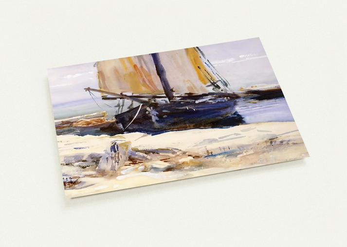 Above Lake Garda at San Vigilio By John Singer Sargent Pack of 10 Post Cards | John Singer Sargent Post Cards | A6 (10.5 x 14.8 cm) - 4.1 x 5.8 inches