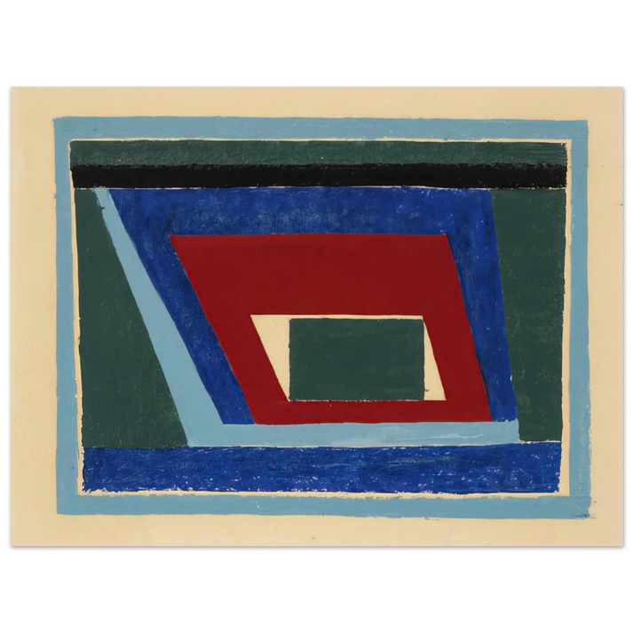 Josef Albers - UNTITLED ABSTRACTION MANTIC 1940 75x100 cm / 30x40inches Fine Art Poster