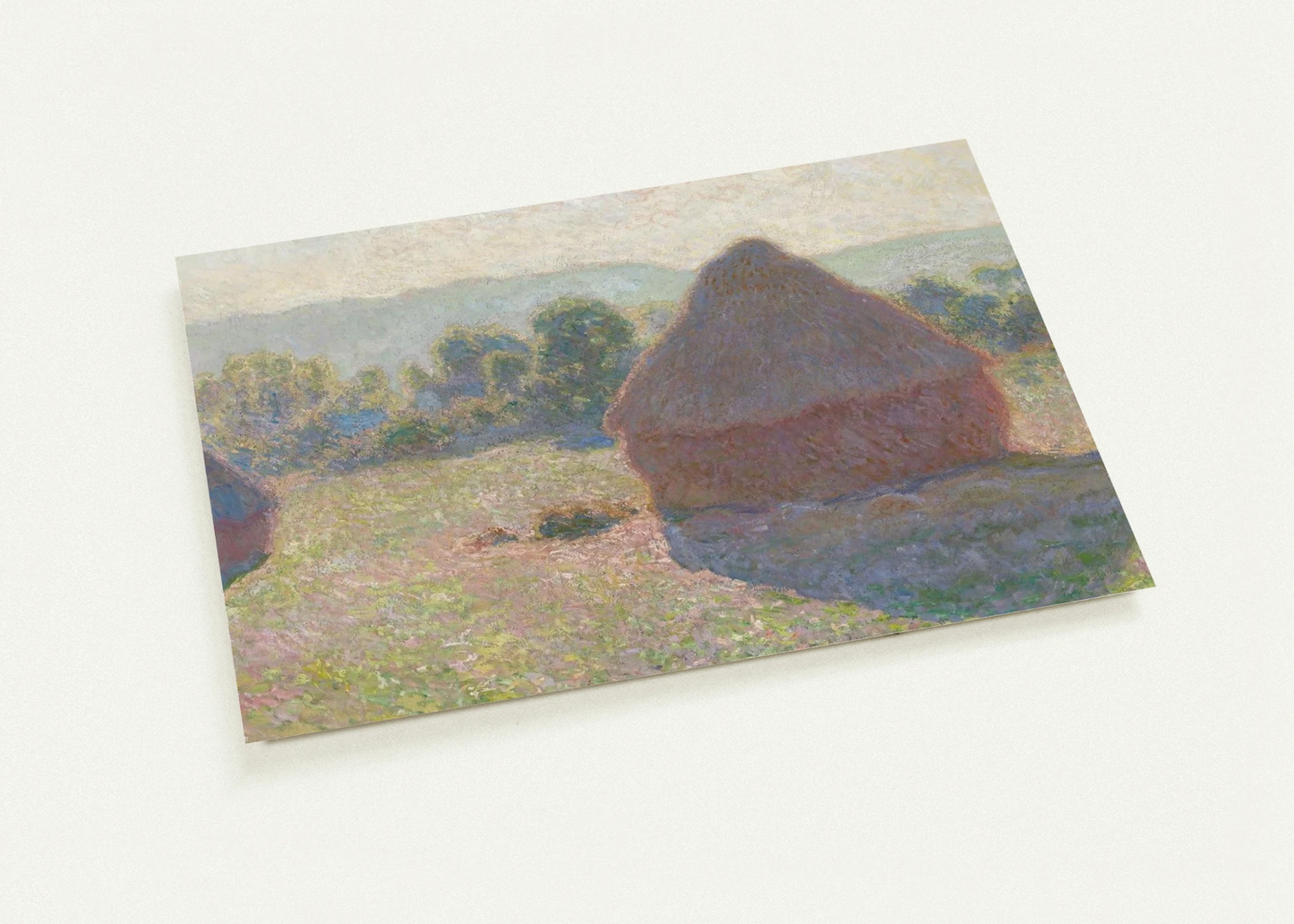 Haystacks, midday By claude monet Pack of 10 Post Cards | claude monet Post Cards | A6 (10.5 x 14.8 cm) - 4.1 x 5.8 inches