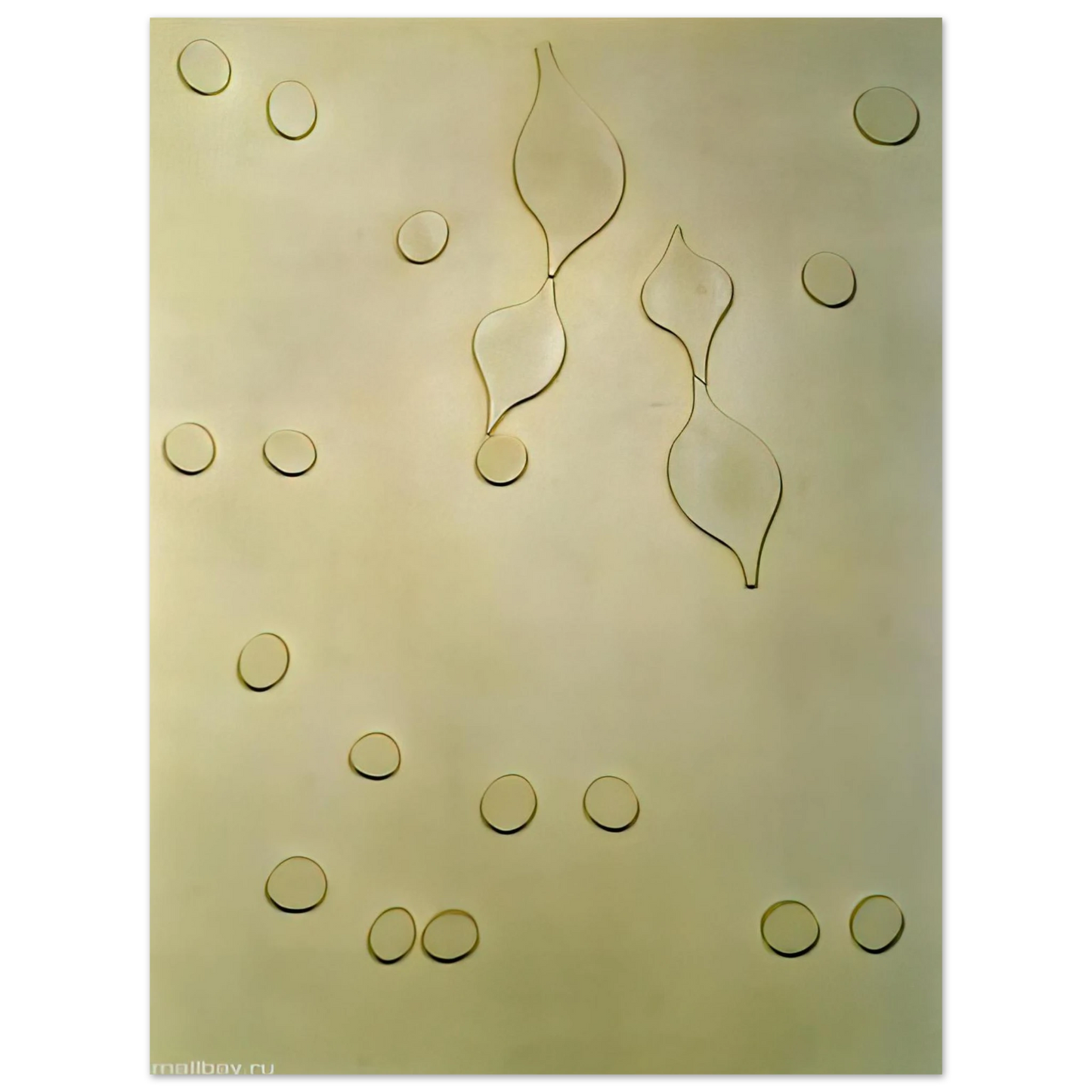 Jean Arp - Leafage and Drops 75x100 cm / 30x40inches Fine Art Poster
