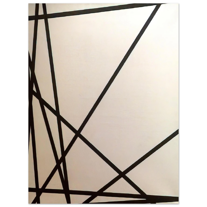 Francois Morellet - 10 lignes au hasard - 1975 75x100 cm / 30x40inches Fine Art Poster