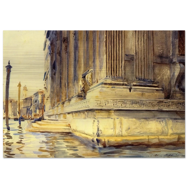 Palazzo Grimani - John Singer Sargent Brushed Aluminum Print - 70x100 cm / 28x40 inches | John Singer Sargent Aluminum Print | John Singer Sargent Prints