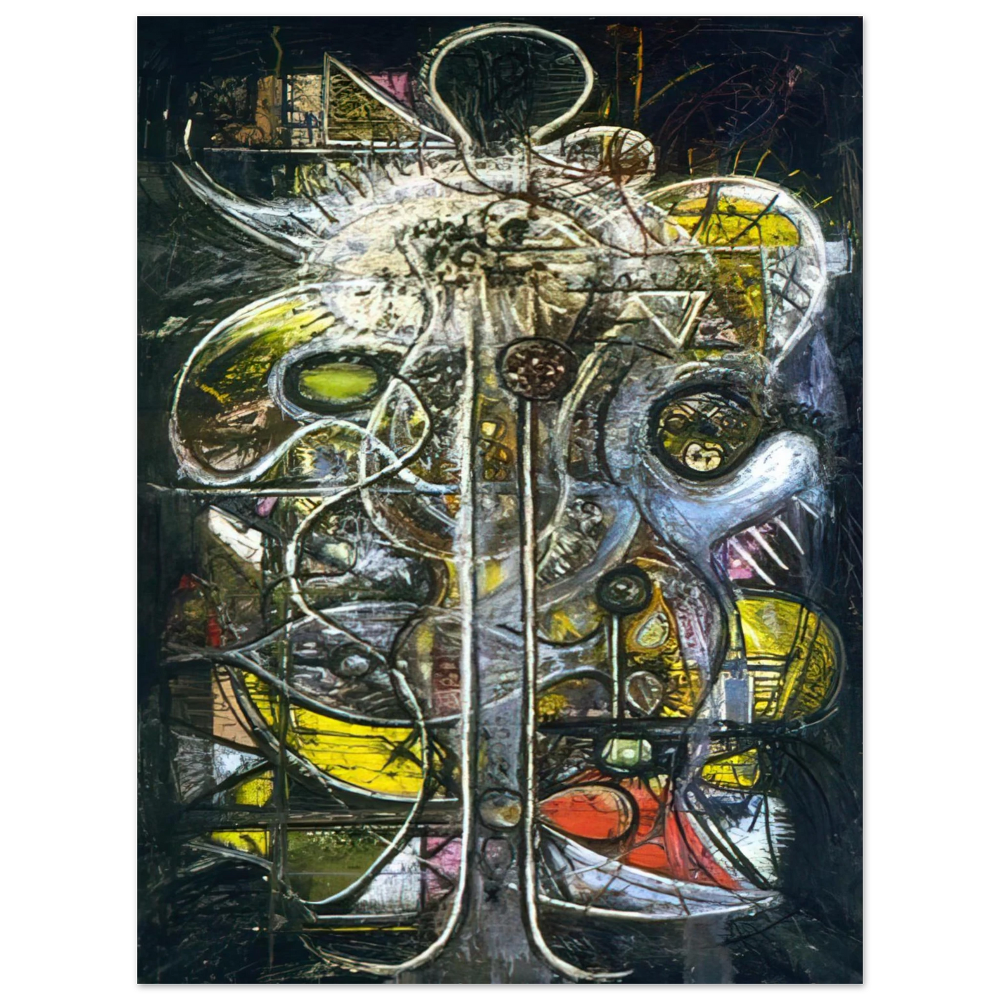 Richard Pousette-Dart - Comprehension of the Atom, Crucifixion 75x100 cm / 30x40inches Fine Art Poster