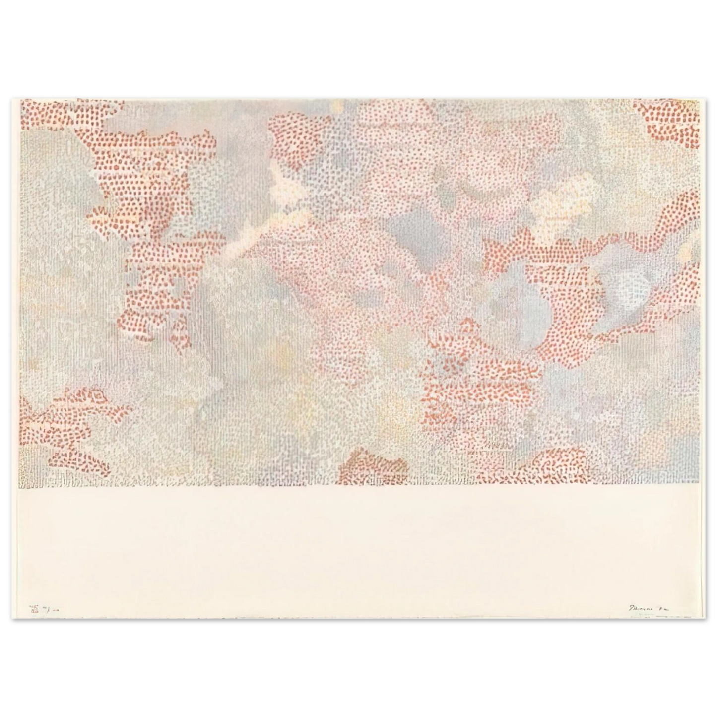 Nancy Graves - MASKELYNE DA REGION OF THE MOON FROM THE SERIES LUNAR MAPS 1972 75x100 cm / 30x40inches Fine Art Poster