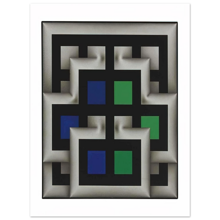 Omar Rayo - Sararas XX - 1981 75x100 cm / 30x40inches Fine Art Poster
