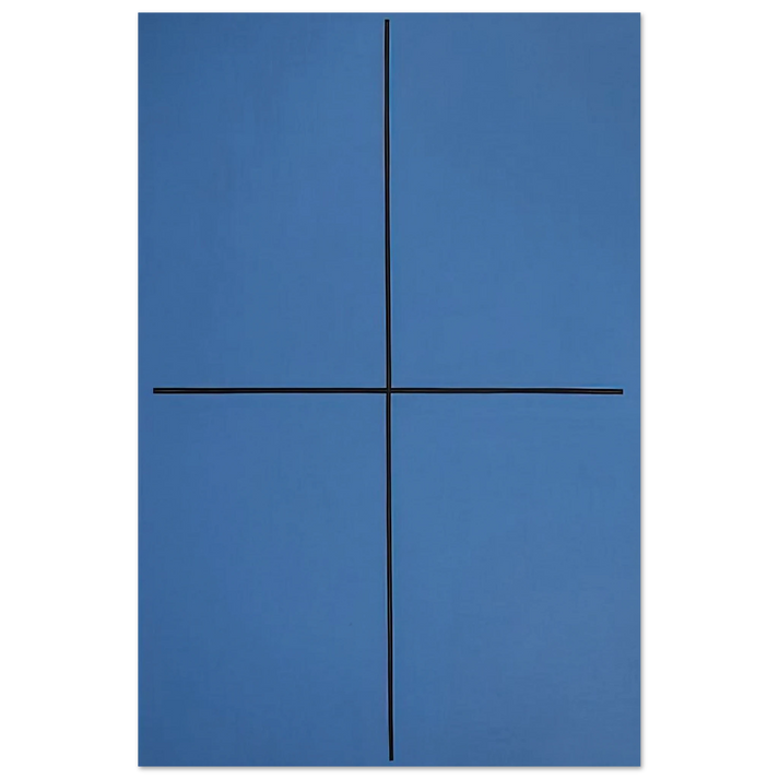Event in Blue - 1994 - Leon Polk Smith Art Prints - 100x150 cm / 40x60″ inches | Leon Polk Smith Poster | Leon Polk Smith Prints