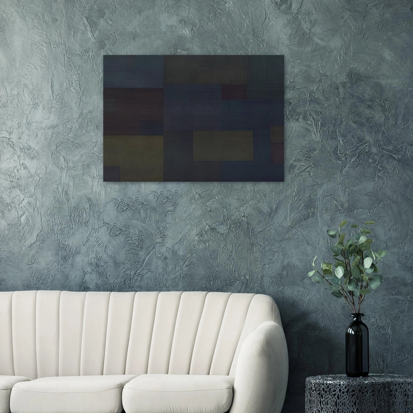 Number 17 - 1953 - Ad Reinhardt Brushed Aluminum Print - 70x100 cm / 28x40 inches | Ad Reinhardt Aluminum Print | Ad Reinhardt Prints