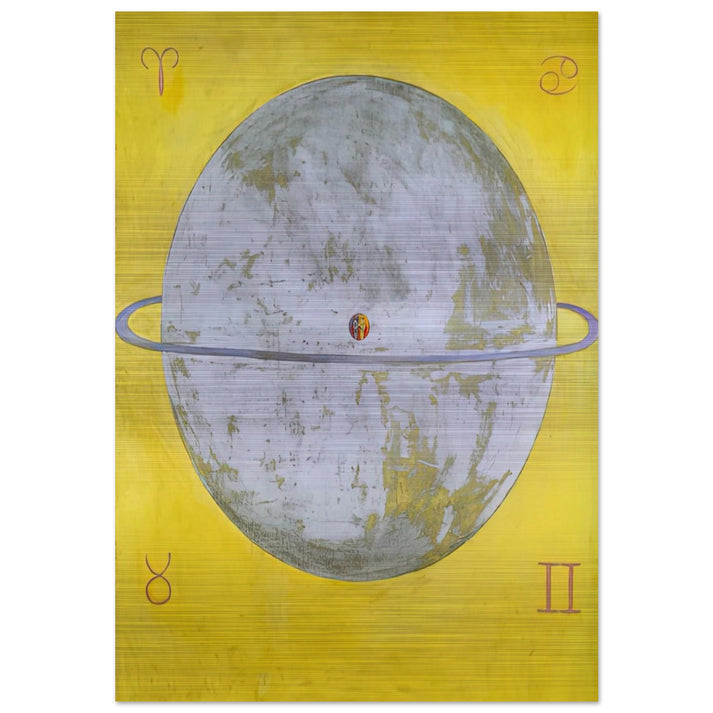 THE DOVE NR 12 1915 - Hilma af Klint Brushed Aluminum Print - 70x100 cm / 28x40 inches | Hilma af Klint Aluminum Print | Hilma af Klint Prints