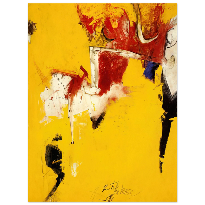Hassel Smith - 2 to the Moon - 1961 75x100 cm / 30x40inches Fine Art Poster