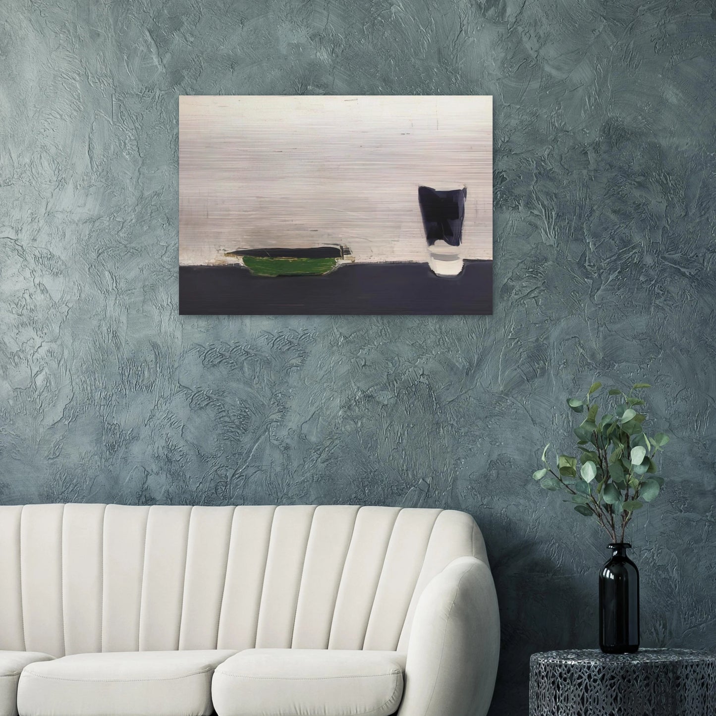 Nature morte au verre - 1954 - Nicolas de Stael Brushed Aluminum Print - 70x100 cm / 28x40 inches | Nicolas de Stael Aluminum Print | Nicolas de Stael Prints