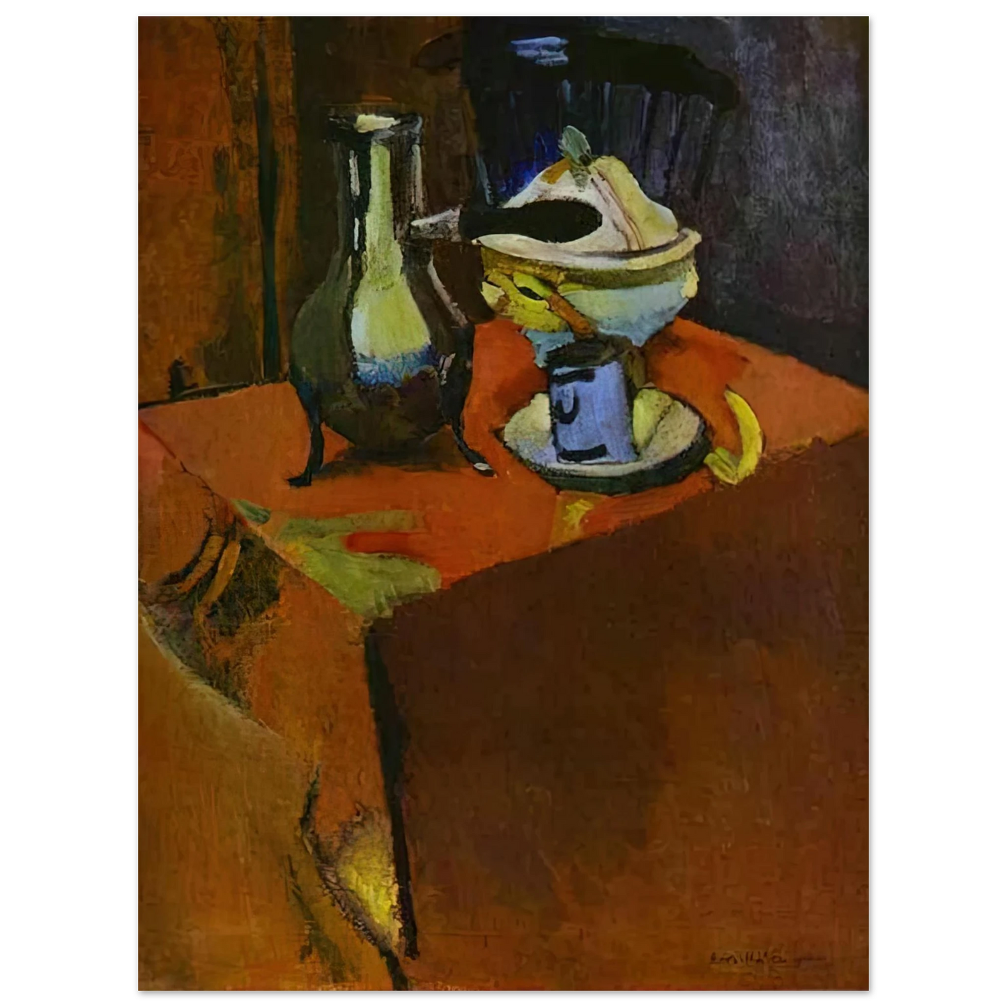 Henri Matisse - DISHES ON A TABLE 1900 75x100 cm / 30x40inches Fine Art Poster