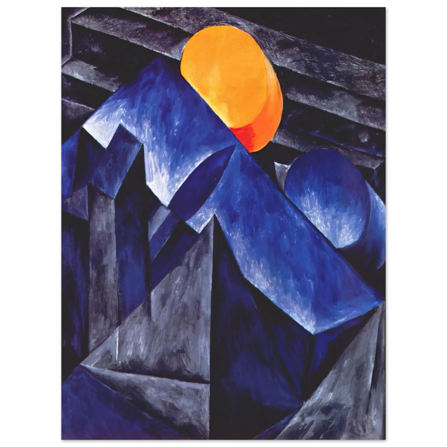 Natalia Goncharova - Composition - 1914 75x100 cm / 30x40inches Fine Art Poster