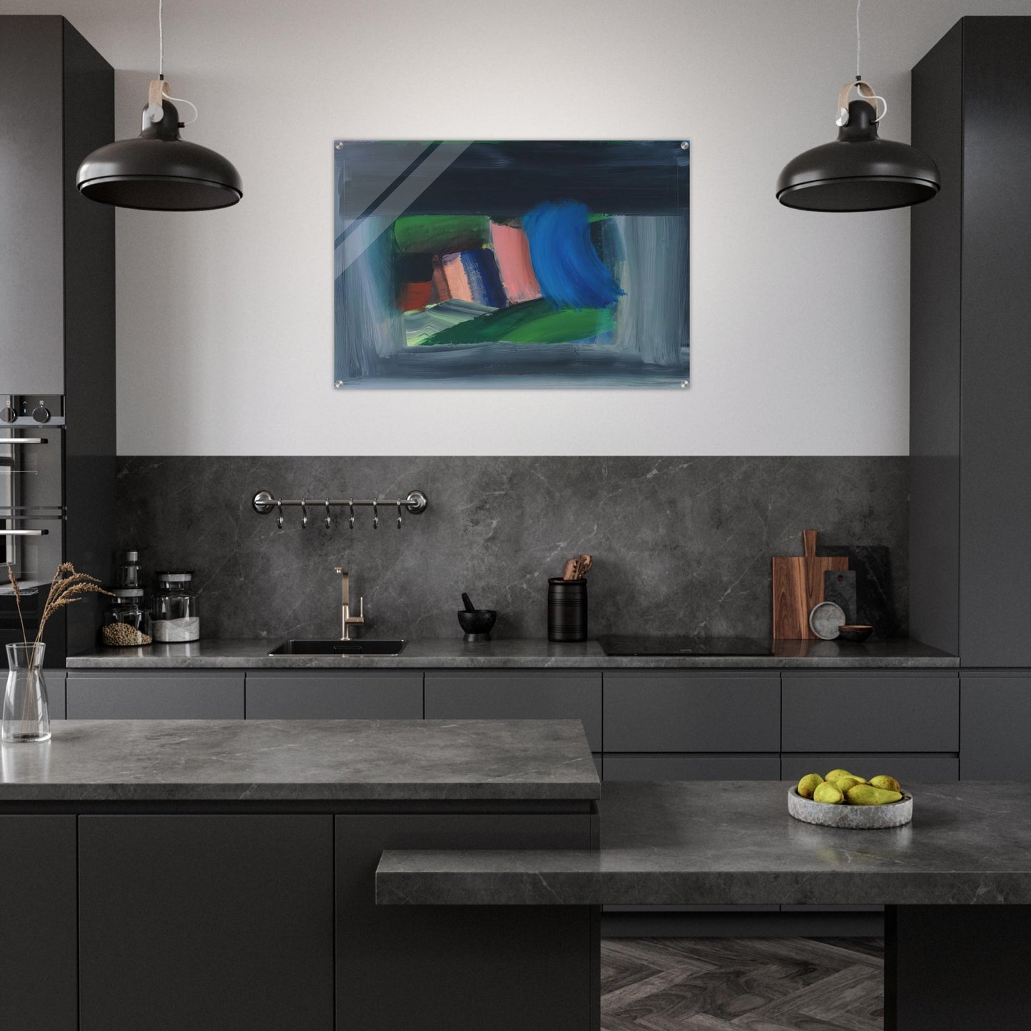 Rain - 1989 - Howard Hodgkin Acrylic Print - 70x100 cm / 28x40″ inches
