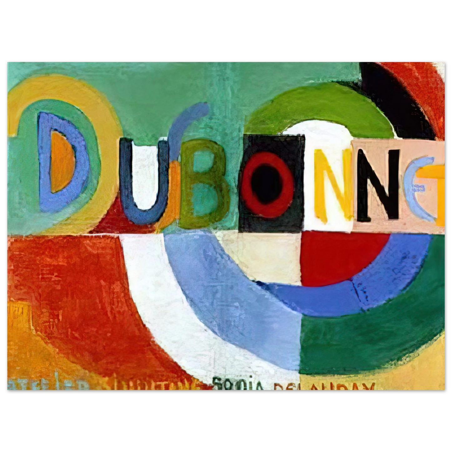 Sonia Delaunay - DUBONNET 75x100 cm / 30x40inches Fine Art Poster