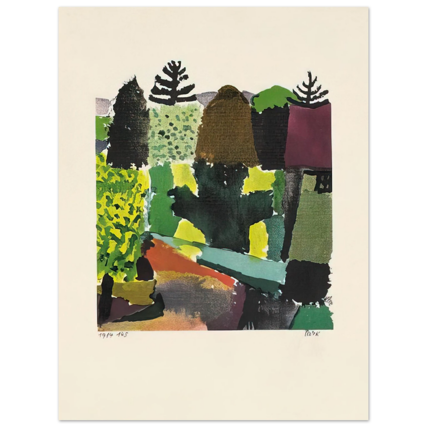 Paul Klee - PARK 1920 75x100 cm / 30x40inches Fine Art Poster