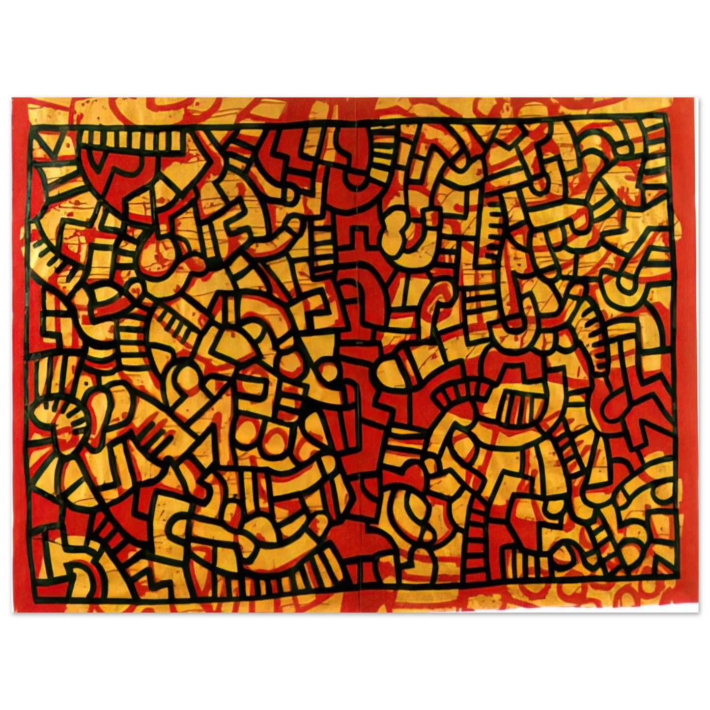 Keith Haring - UNTITLED 1979 75x100 cm / 30x40inches Fine Art Poster