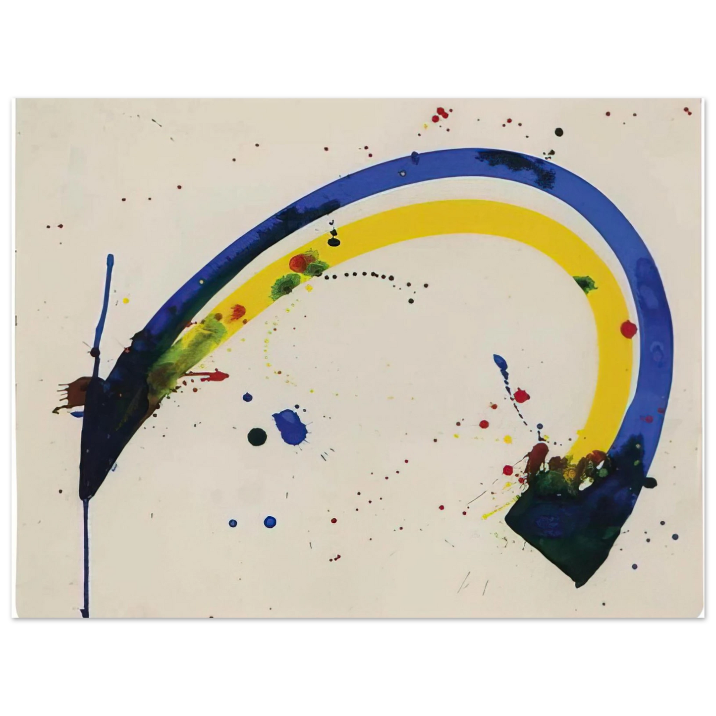 Sam Francis - Untitled SF66-006 75x100 cm / 30x40inches Fine Art Poster