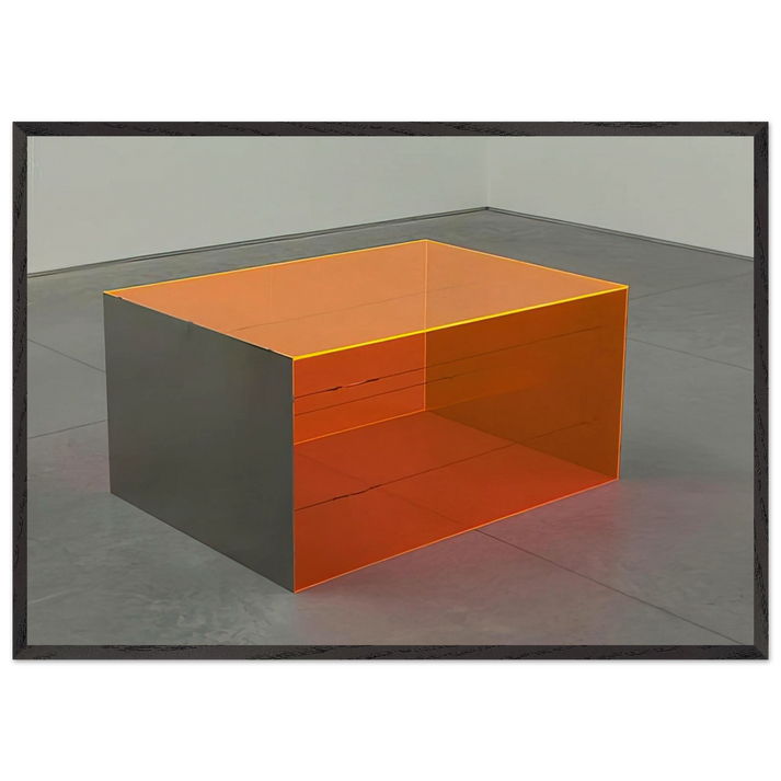Untitled - 1965 N4 - Donald Judd 70x100 cm / 28x40 inches Framed Art Print – Black Wooden Frame