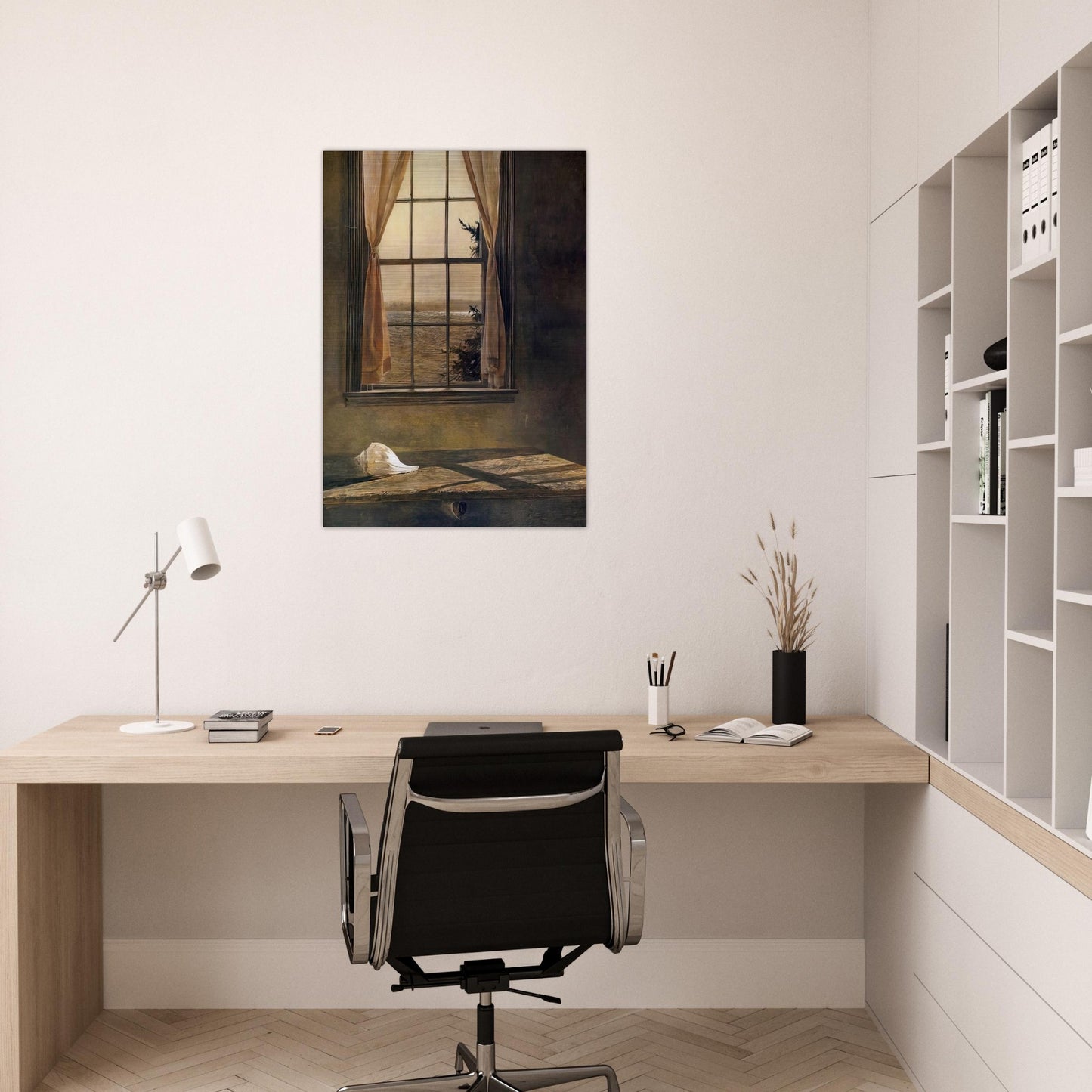 HER ROOM - Andrew Wyeth Brushed Aluminum Print - 70x100 cm / 28x40 inches | Andrew Wyeth Aluminum Print | Andrew Wyeth Prints