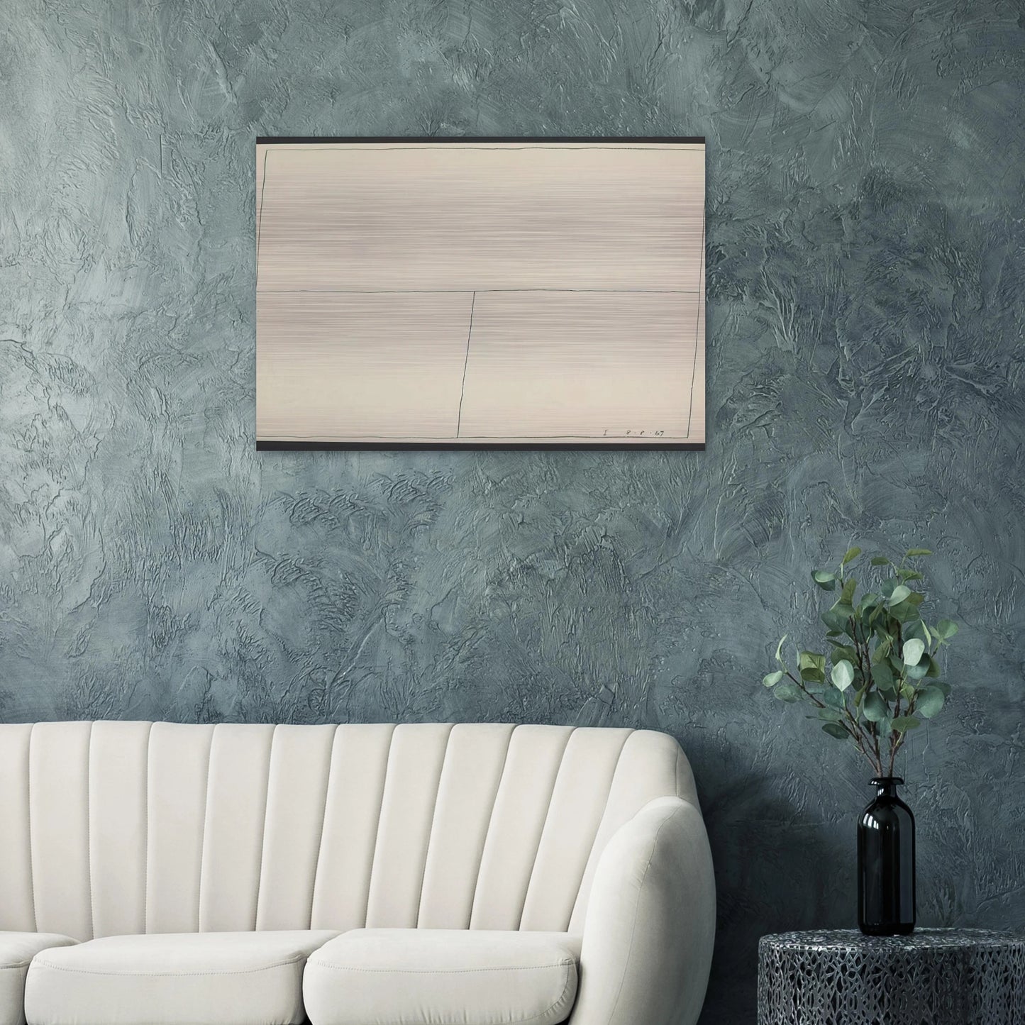 Twentieth Century Ikon Series 8.8.67 I - 1967 - Bob Law Brushed Aluminum Print - 70x100 cm / 28x40 inches | Bob Law Aluminum Print | Bob Law Prints