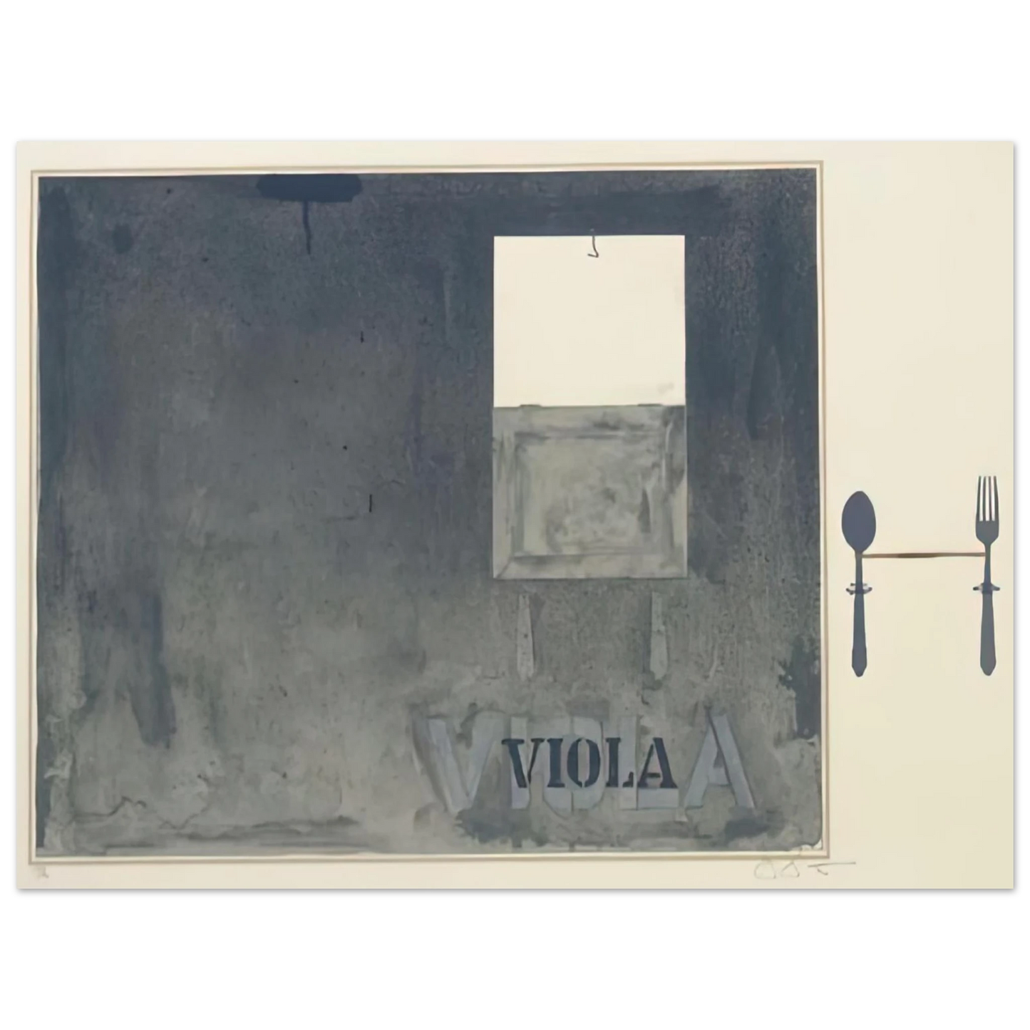 Jasper Johns - VIOLA ULAE 117 75x100 cm / 30x40inches Fine Art Poster