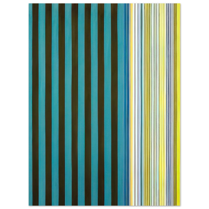 Gene Davis - Green Stripes - 1970 75x100 cm / 30x40inches Fine Art Poster