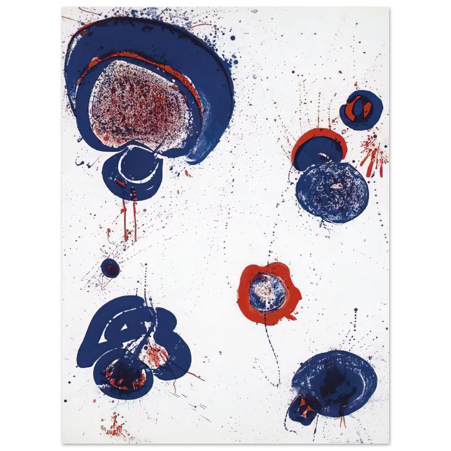 Sam Francis - Chinese Planet 75x100 cm / 30x40inches Fine Art Poster