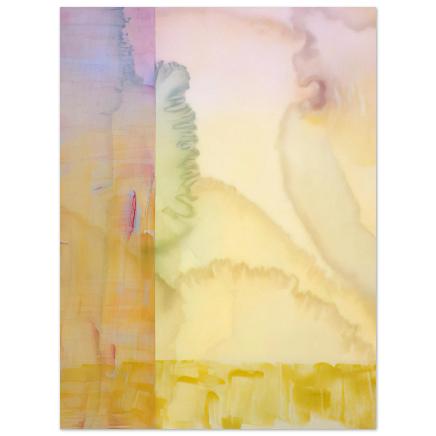 Ronnie Landfield - Goldenrods - 1975 75x100 cm / 30x40inches Fine Art Poster