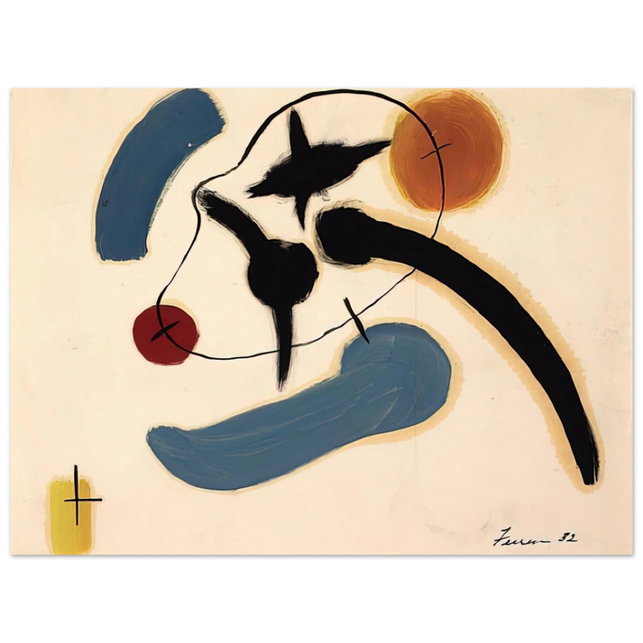 John Ferren - Untitled - 1932 75x100 cm / 30x40inches Fine Art Poster