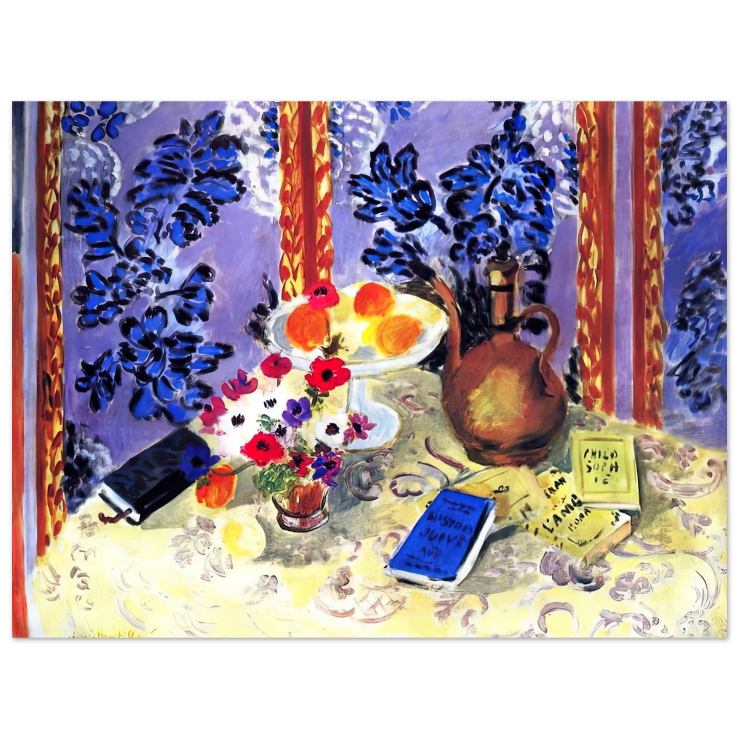 Henri Matisse - STILL LIFE HISTOIRES JUIVES 1924 75x100 cm / 30x40inches Fine Art Poster