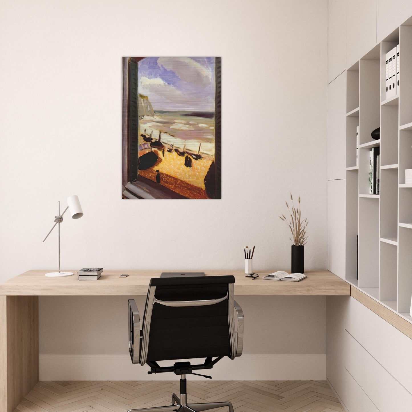 OPEN WINDOW AT ETRETAT 1921 - Henri Matisse Brushed Aluminum Print - 70x100 cm / 28x40 inches | Henri Matisse Aluminum Print | Henri Matisse Prints
