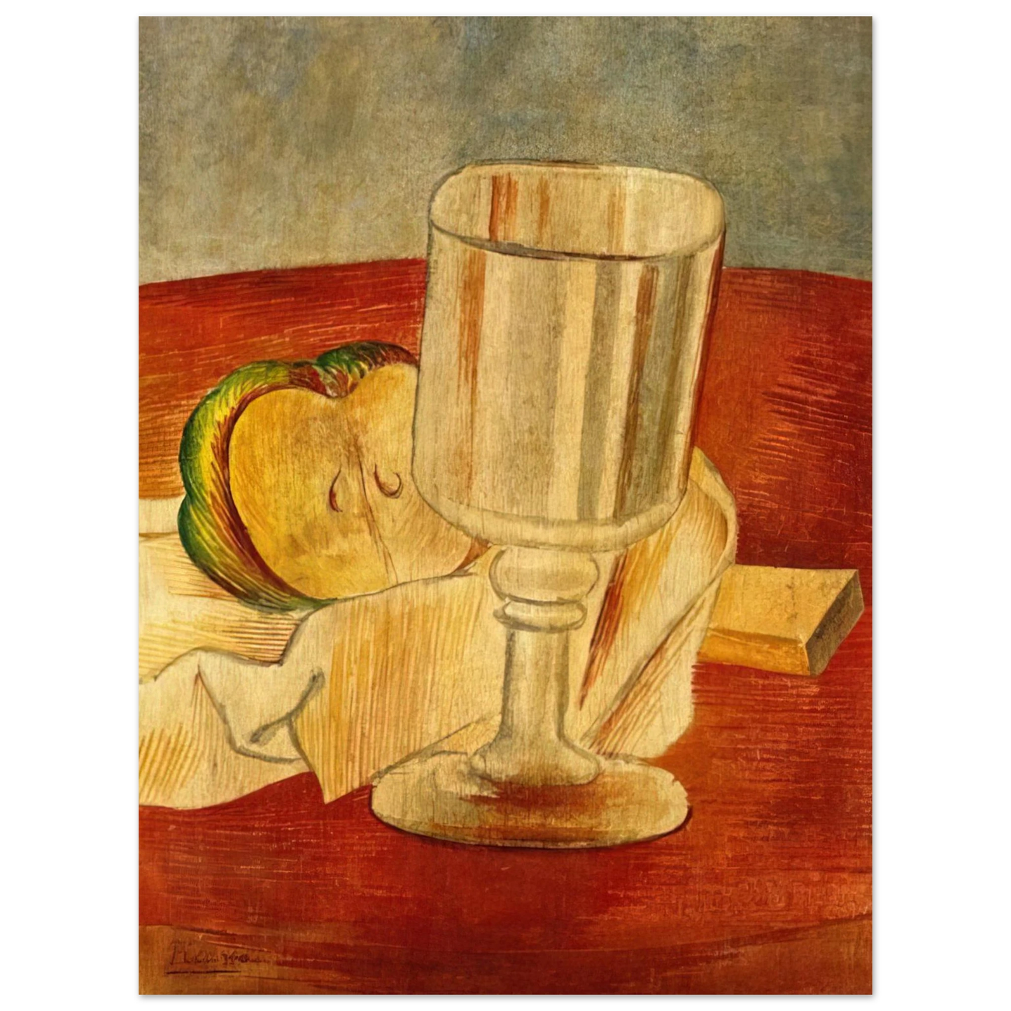 Pablo Picasso - Still life with Gobleet - 1914 75x100 cm / 30x40inches Fine Art Poster