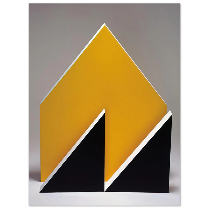 Lygia Pape - Sculpture. Black and Yellow - 1965 75x100 cm / 30x40inches Fine Art Poster