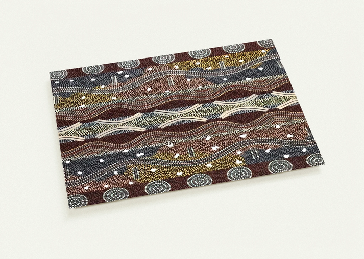 Napperby Dreaming - 1998 By Clifford Possum Tjapaltjarri Pack of 10 Post Cards | Clifford Possum Tjapaltjarri Post Cards | A6 (10.5 x 14.8 cm) - 4.1 x 5.8 inches