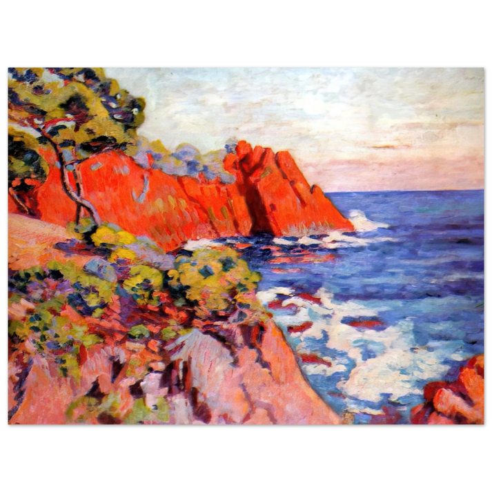 Armand Guillaumin - Rochers sur la Côte àAgay - 1907 75x100 cm / 30x40inches Fine Art Poster