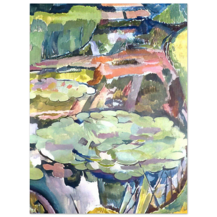 Vanessa Bell - LANDSCAPE WITH A POND AND WATER LILIES 1915 75x100 cm / 30x40inches Fine Art Poster