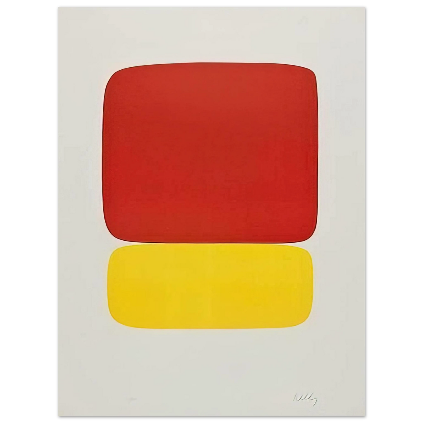 Ellsworth Kelly - Red over Yellow 75x100 cm / 30x40inches Fine Art Poster