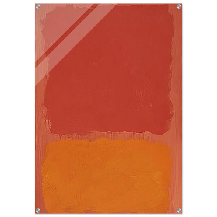 Untitled Red and Orange on Salmon - 1969 - Mark Rothko Acrylic Print - 70x100 cm / 28x40″ inches | Mark Rothko Wall Art | Mark Rothko Prints