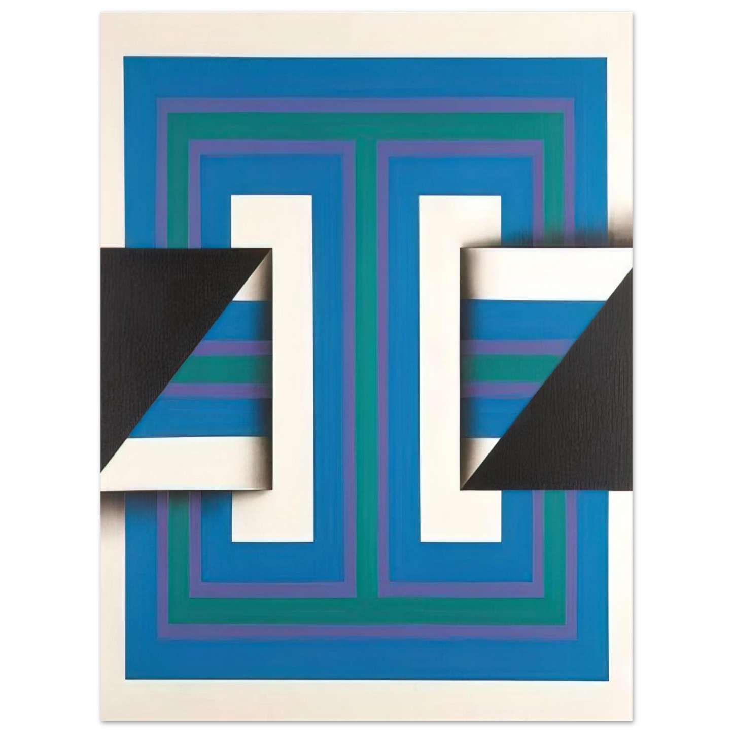 Omar Rayo - Palindrome 10 - 1967 75x100 cm / 30x40inches Fine Art Poster