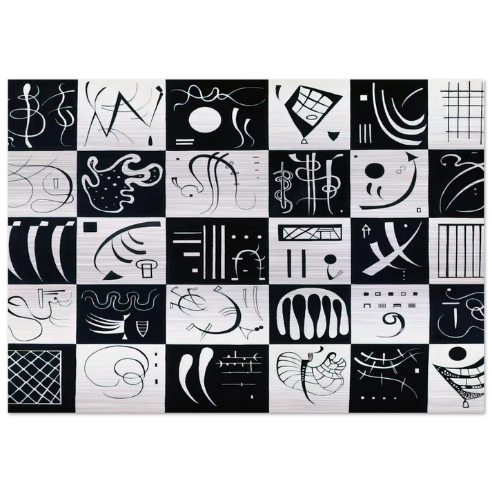 THIRTY 1937 - Wassily Kandinsky Brushed Aluminum Print - 70x100 cm / 28x40 inches | Wassily Kandinsky Aluminum Print | Wassily Kandinsky Prints