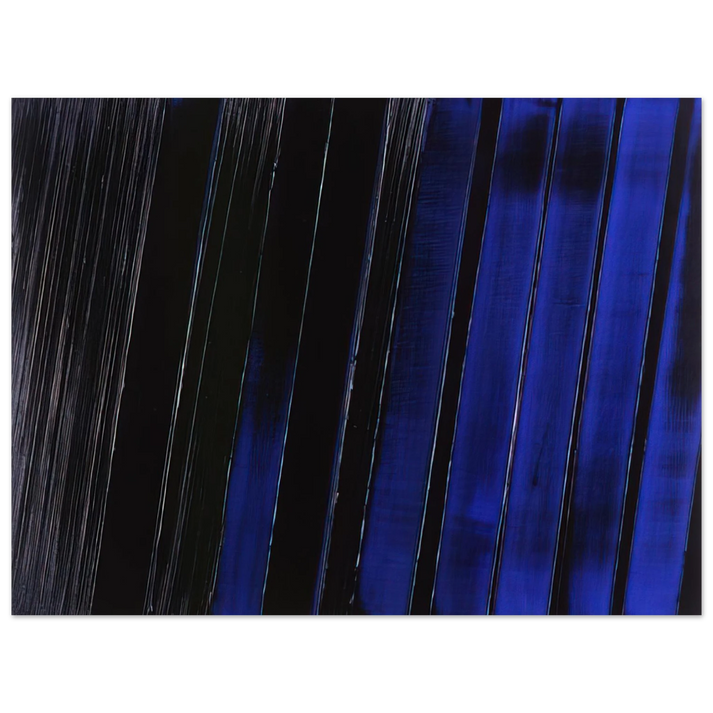 Pierre Soulages - Peinture 11 Juillet 1987 - 1987 75x100 cm / 30x40inches Fine Art Poster