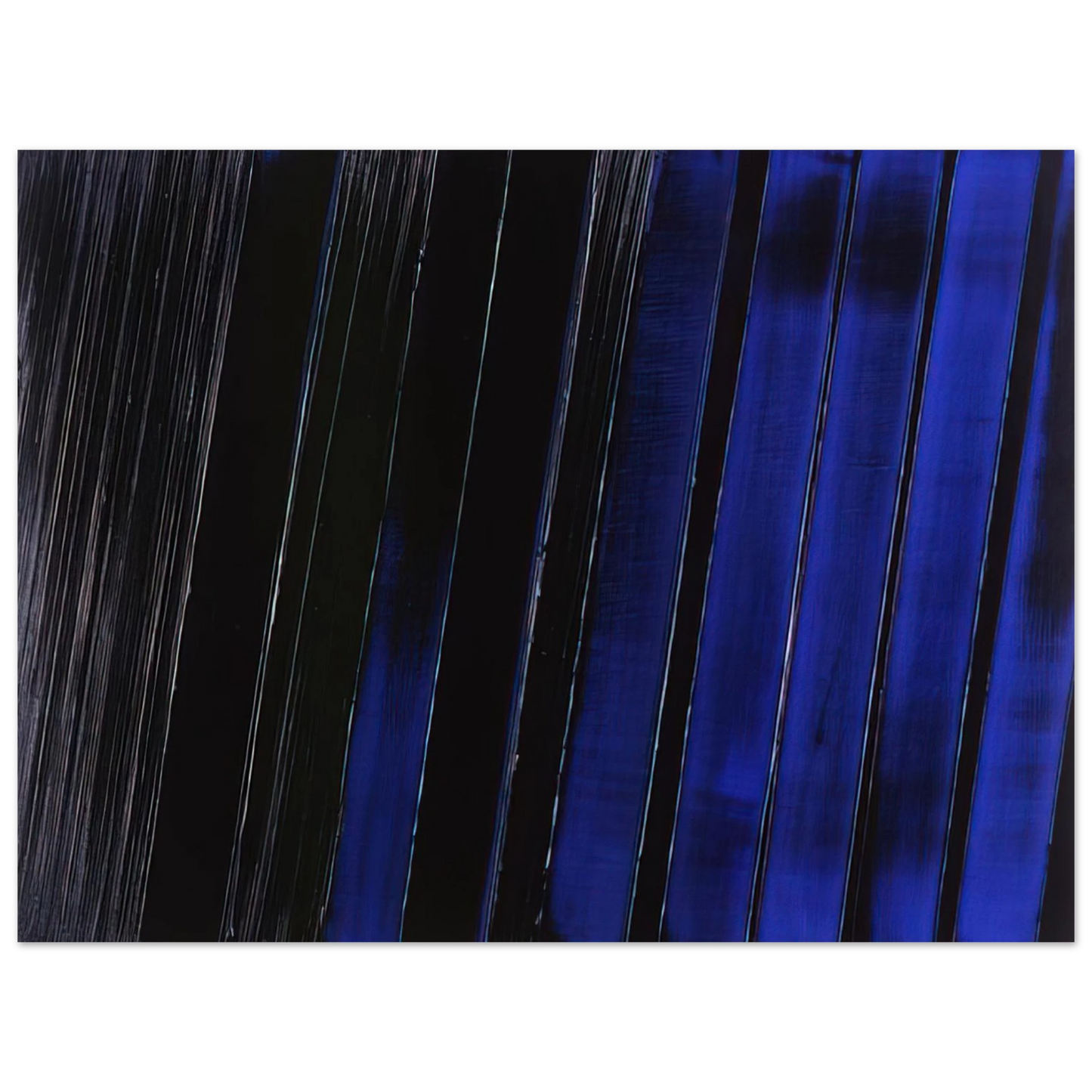 Pierre Soulages - Peinture 11 Juillet 1987 - 1987 75x100 cm / 30x40inches Fine Art Poster