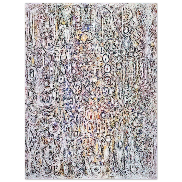 Richard Pousette-Dart - White Gothic No. 5 - 1961 75x100 cm / 30x40inches Fine Art Poster