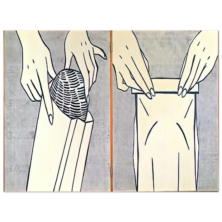 Roy Lichtenstein - BREAD IN BAG 1961 75x100 cm / 30x40inches Fine Art Poster