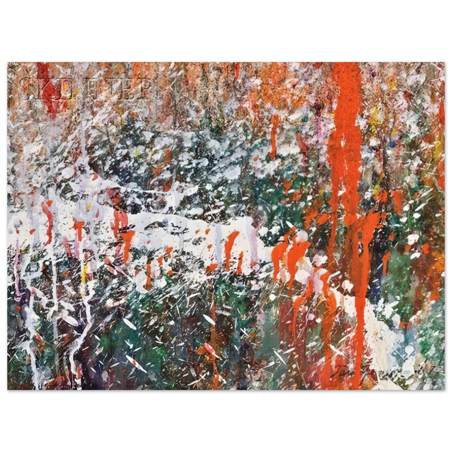 Taro Yamamoto - ABSTRACT COMPOSITION 75x100 cm / 30x40inches Fine Art Poster