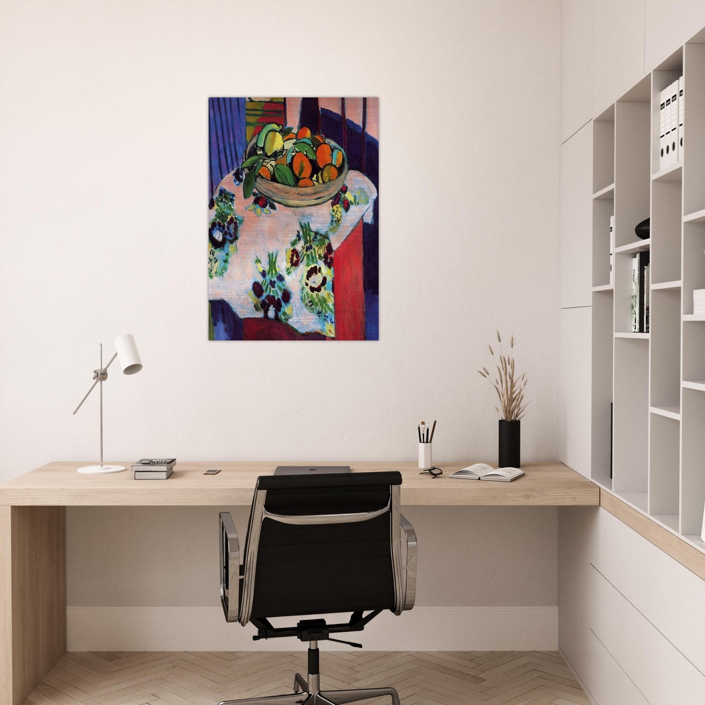 BASKET WITH ORANGES 1913 - Henri Matisse Brushed Aluminum Print - 70x100 cm / 28x40 inches | Henri Matisse Aluminum Print | Henri Matisse Prints